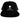 Black Trucker Mesh Hat with White Monogram Apliiq
