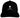 Fitted Black Cap with White Monogram - Mikey Yaw