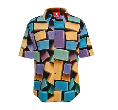 Bars of Soap Button Up Short Sleeve - Mikey Yaw