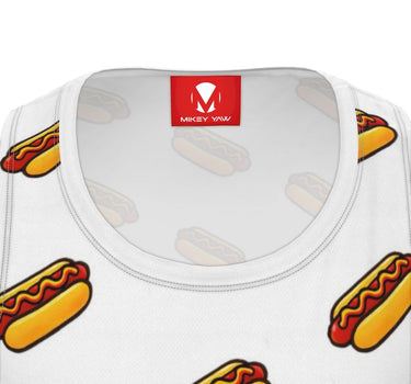 Hot Dog Pattern Premium Tank Top Contrado