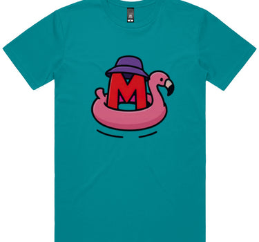 Inflatable Pink Flamingo Short Sleeve Staple T-Shirt