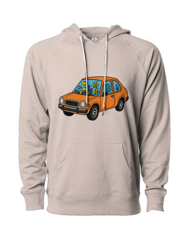 Fishbowl Car Loopback Terry Hooded Sweatshirt