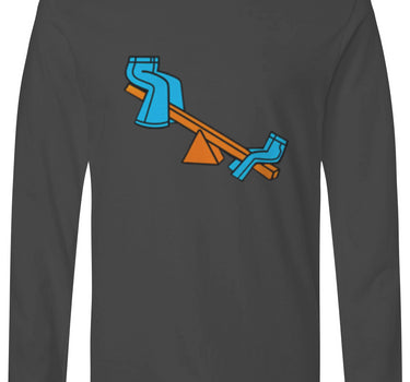 Wide Leg Skinny Jean Seesaw Long Sleeve T-Shirt