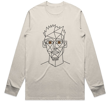 Cubist Brown Eyed Man Long Sleeve Staple T-Shirt