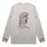 Angry Mullet Man Long Sleeve Staple T-Shirt