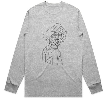 Cubist Psychedelic Legend Long Sleeve Staple T-Shirt 