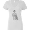 Cubist Modern Couple Women’s Jersey Deep V-Neck Tee