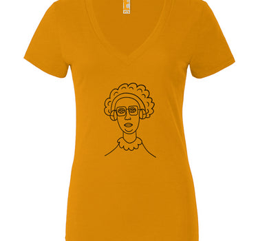 Cool Granny Women’s Jersey Deep V-Neck Tee