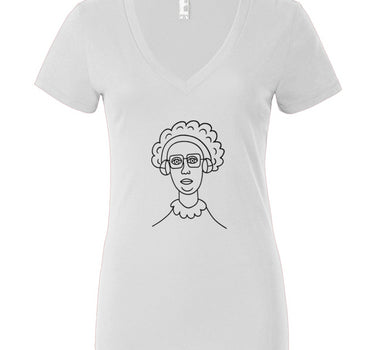 Cool Granny Women’s Jersey Deep V-Neck Tee