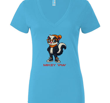 Stinkin Cool Women’s Jersey Deep V-Neck Tee