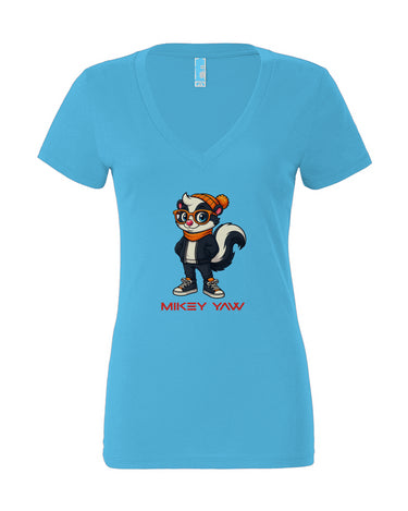 Stinkin Cool Women’s Jersey Deep V-Neck Tee