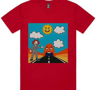 Hitchhiking Clown Short Sleeve Staple T-Shirt