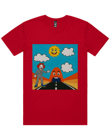 Hitchhiking Clown Short Sleeve Staple T-Shirt