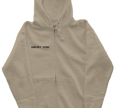 Zipper Hoodie – Face Outline with Earring Graphic Hoodie | Mikey Yaw