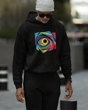 Abstract Eye 2 Premium Heavyweight Hooded Sweatshirt Apliiq