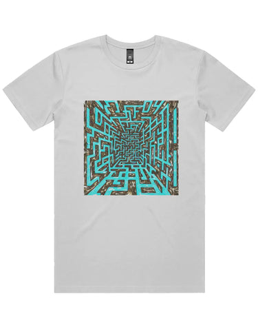Abstract Maze Short Sleeve Staple T-Shirt Apliiq