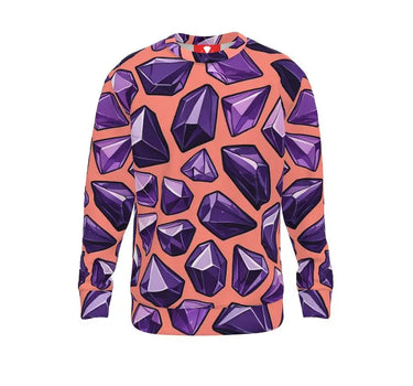 Amethyst All Over Print Sweater Contrado