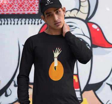 Arm Rising From Egg Long Sleeve T-Shirt - Mikey Yaw