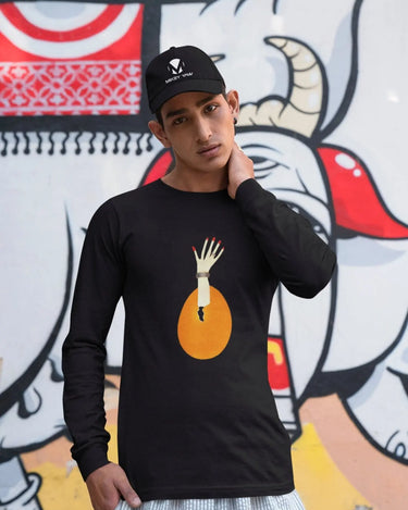 Arm Rising From Egg Long Sleeve T-Shirt - Mikey Yaw