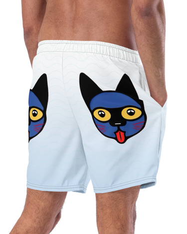 Bad Kitty Men's Swim Trunks - Mikey Yaw