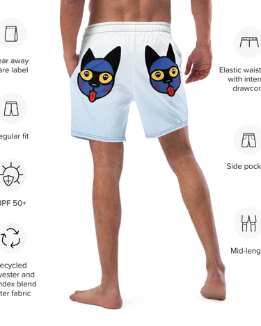 Bad Kitty Men's Swim Trunks - Mikey Yaw