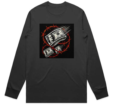 Barbed Wire Money Staple Long Sleeve T-Shirt