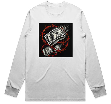 Barbed Wire Money Staple Long Sleeve T-Shirt