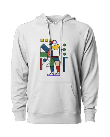 Bauhaus Streetwear Figure Loopback Terry Hooded Sweatshirt