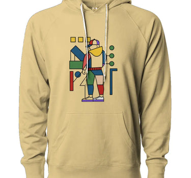 Bauhaus Streetwear Figure Loopback Terry Hooded Sweatshirt