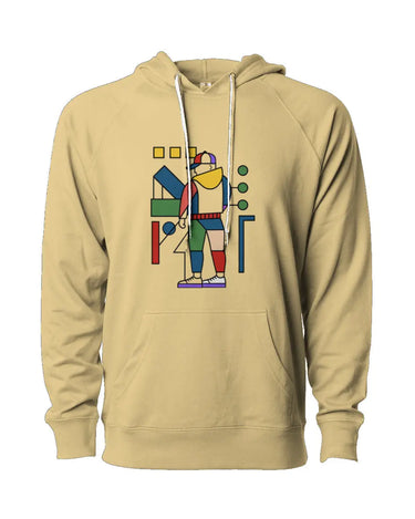 Bauhaus Streetwear Figure Loopback Terry Hooded Sweatshirt