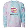 Birthday Cake Tie Dye Non-Hooded Sweatshirt - Mikey Yaw