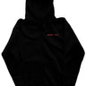 Black Zipper Hoodie with Red Artwork - Mikey Yaw