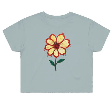Bleeding Flower Women's Street Crop T-Shirt