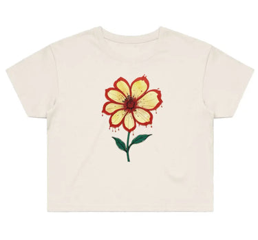 Bleeding Flower Women's Street Crop T-Shirt