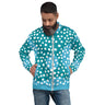 Blue Abstract Unisex Bomber Jacket Mikey Yaw