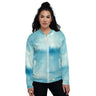 Blue Watercolor Unisex Bomber Jacket Mikey Yaw