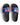 Blue and Pink Abstract Design with Monogram Men’s slides Mikey Yaw