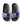 Blue and Pink Abstract Design with Monogram Men’s slides Mikey Yaw