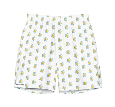 Bolted Flower Men's Swim Trunks Mikey Yaw