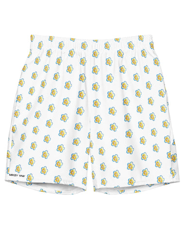 Bolted Flower Men's Swim Trunks Mikey Yaw