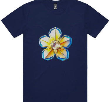 Bolted Flower Short Sleeve Staple T-Shirt Apliiq