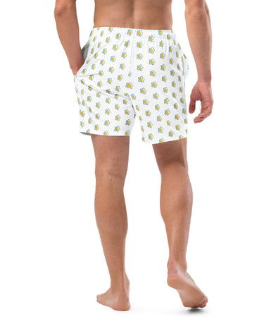 Bolted Flower Men's Swim Trunks - Mikey Yaw