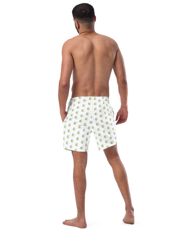 Bolted Flower Men's Swim Trunks - Mikey Yaw