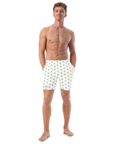 Bolted Flower Men's Swim Trunks - Mikey Yaw