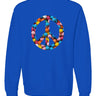 Bubblegum Peace Sign Premium Heavyweight Non-Hooded Sweatshirt - Mikey Yaw