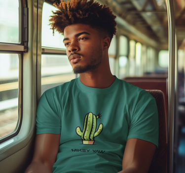 Cactus Monogram Short Sleeve Staple T-Shirt Apliiq