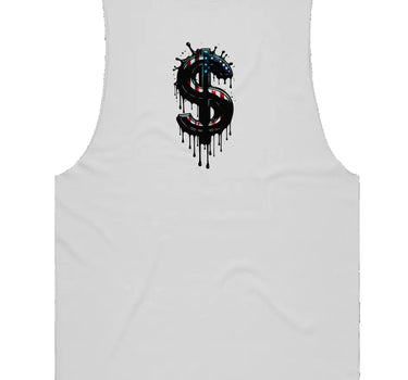 Capitalism Dollar Sign Athlete Tank Top - Mikey Yaw