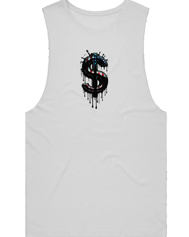 Capitalism Dollar Sign Athlete Tank Top - Mikey Yaw