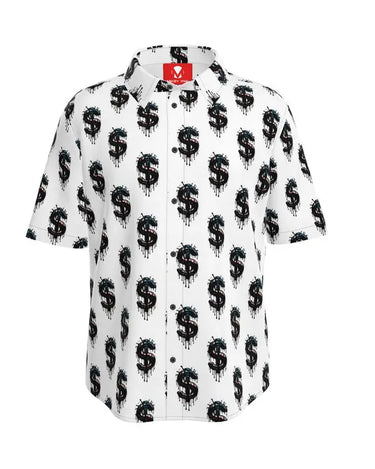 Capitalism Dollar Sign Short Sleeve Shirt Contrado