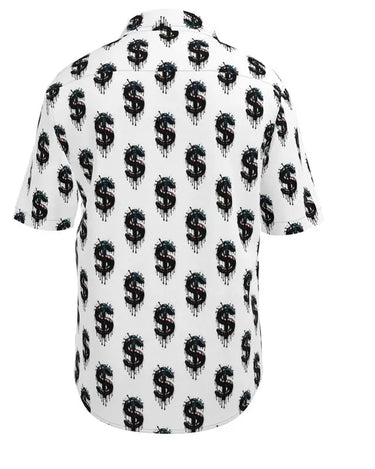 Capitalism Dollar Sign Short Sleeve Shirt Contrado